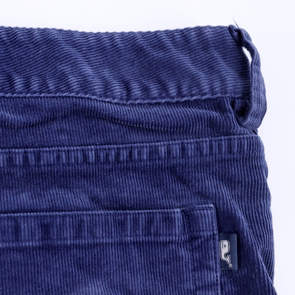 Vineyard Vines Straight Fit Corduroy Pants Blue Mens 36x32 Measures 31.5"